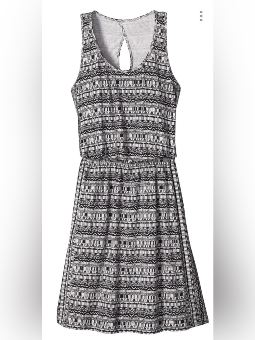 Patagonia West Ashley Soft Stretch Organic Cotton Tank Dress Size M Geometric